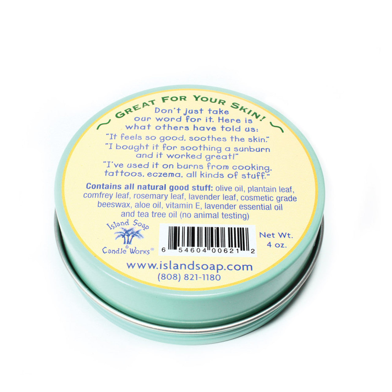 ISLAND SOAP - SURFER'S SALVE LARGE TIN - 4 oz