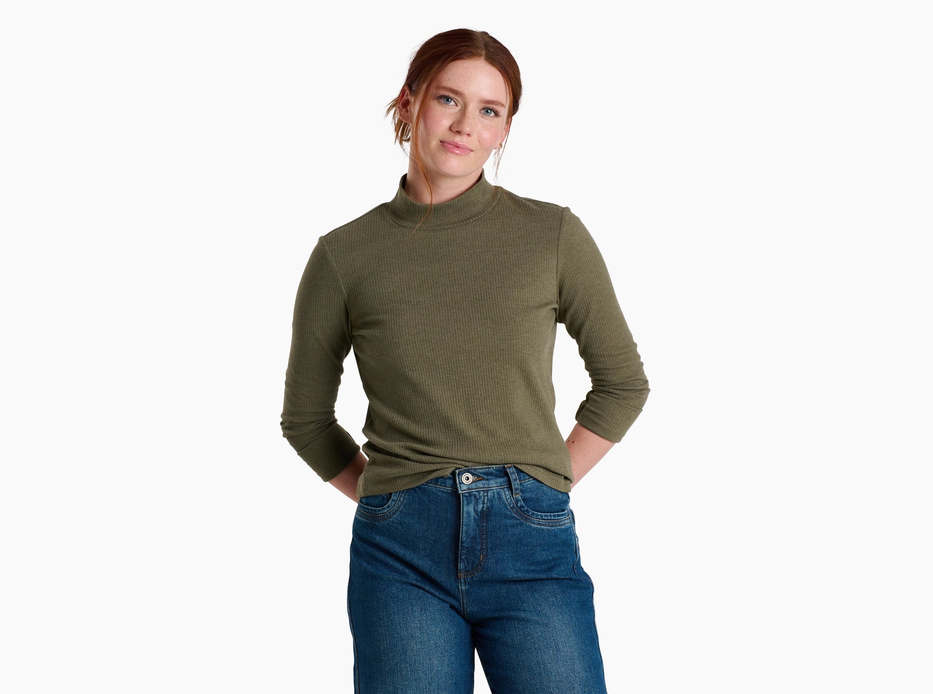W'S VERONA RIB L/S SHIRT