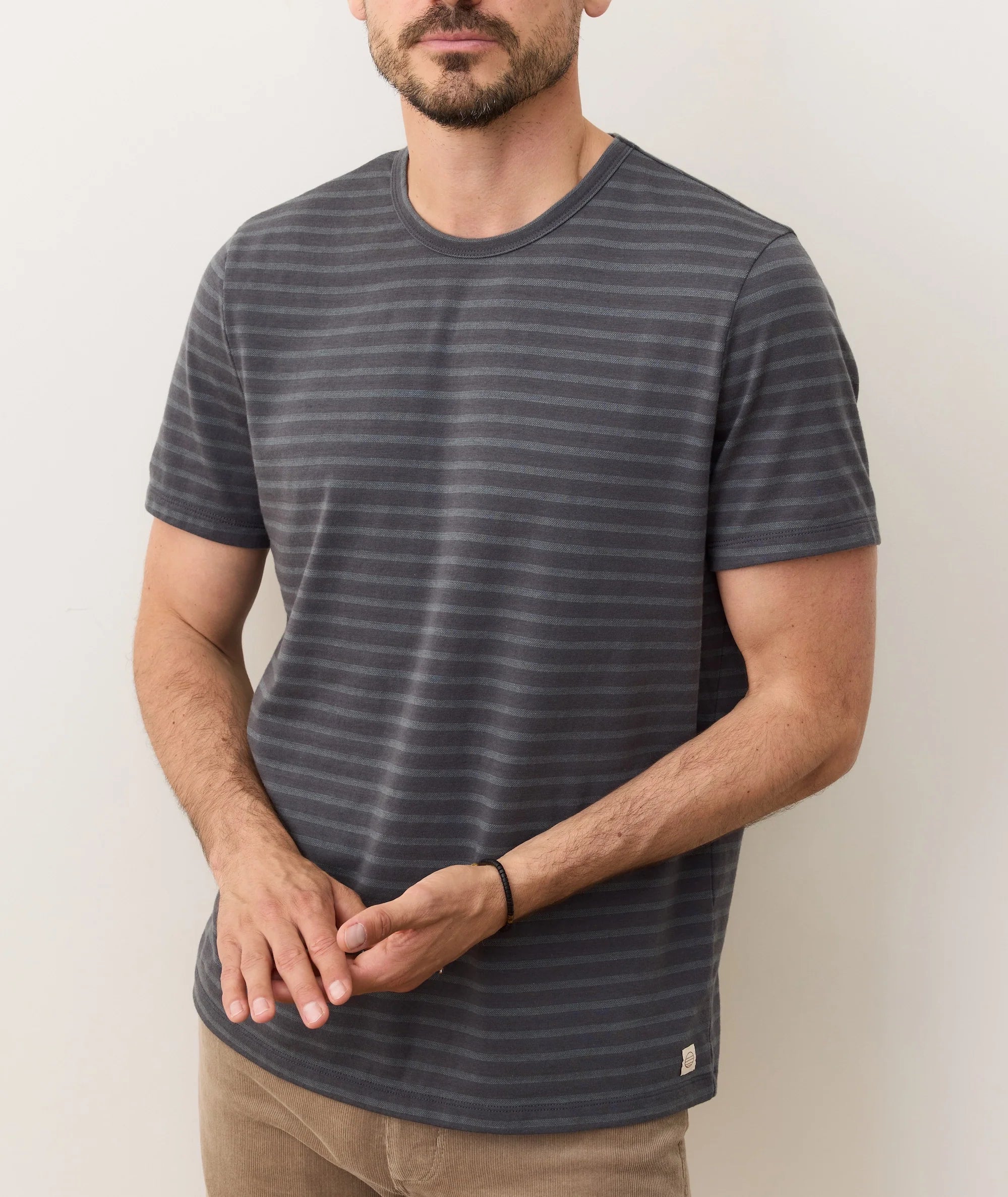 M'S SIGNATURE JACQUARD CREW TEE
