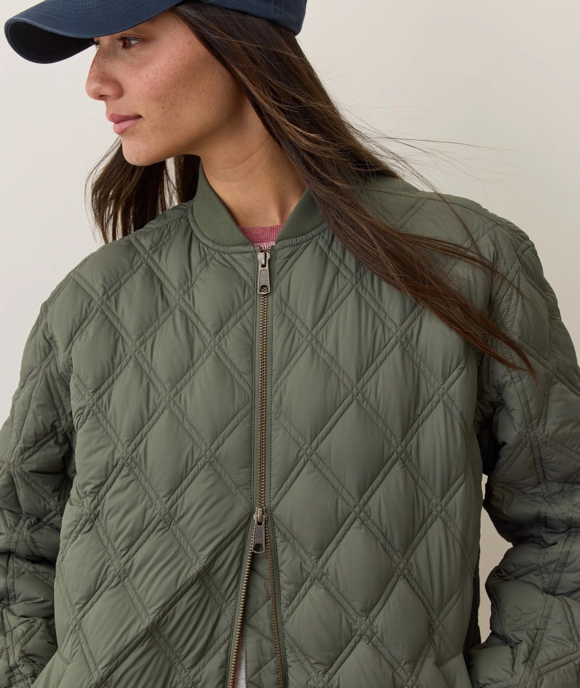 W’S MARINA QUILTED OVERSIZED BOMBER