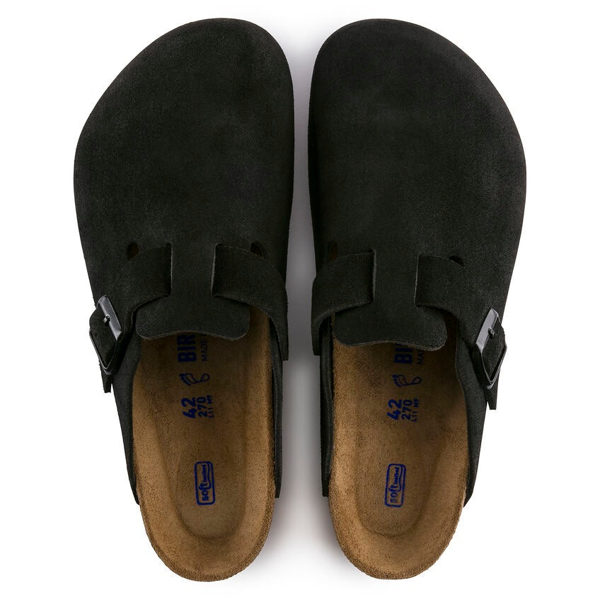 W'S BOSTON SUEDE LEATHER SOFT FOOTBED