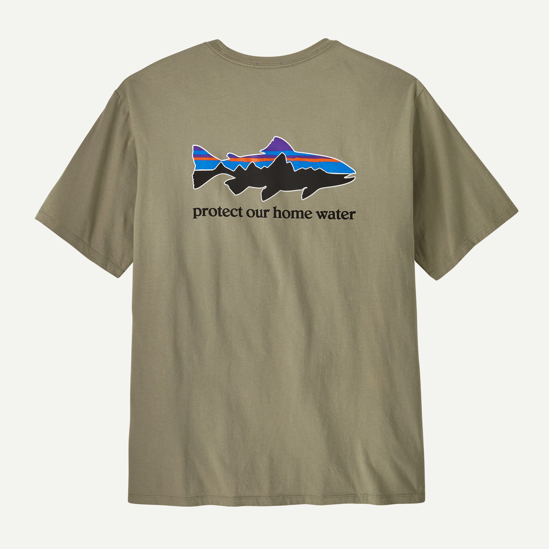 M'S HOME WATER TROUT ORGANIC T-SHIRT
