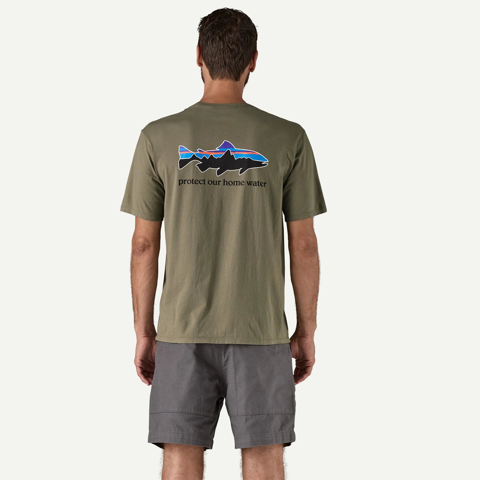 M'S HOME WATER TROUT ORGANIC T-SHIRT