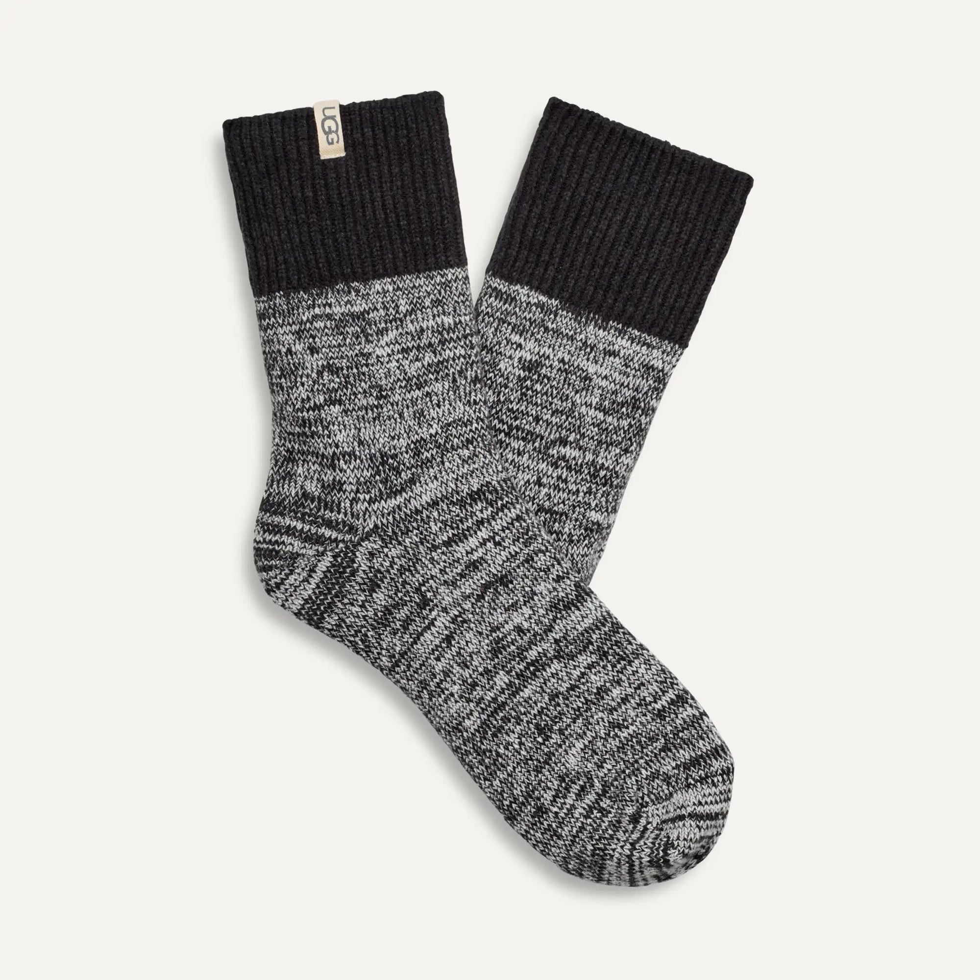 W'S RIB KNIT SLOUCHY QUARTER SOCK