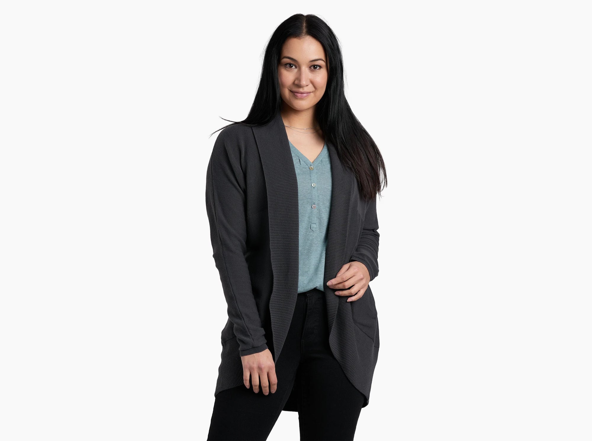 W'S GENEVA LONG CARDIGAN