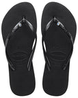W'S SLIM CRYSTAL FLIP FLOPS