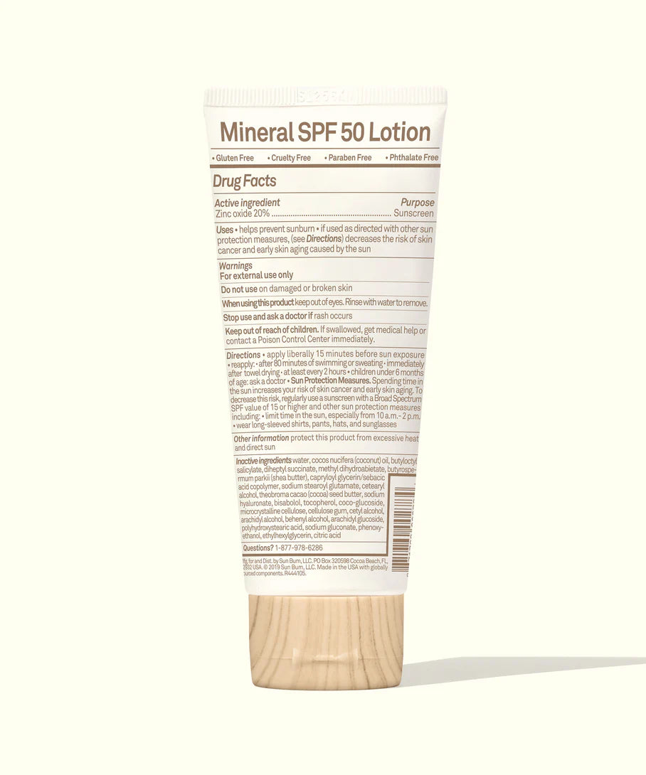 BABY BUM SPF 50 MINERAL SUNSCREEN LOTION 3oz