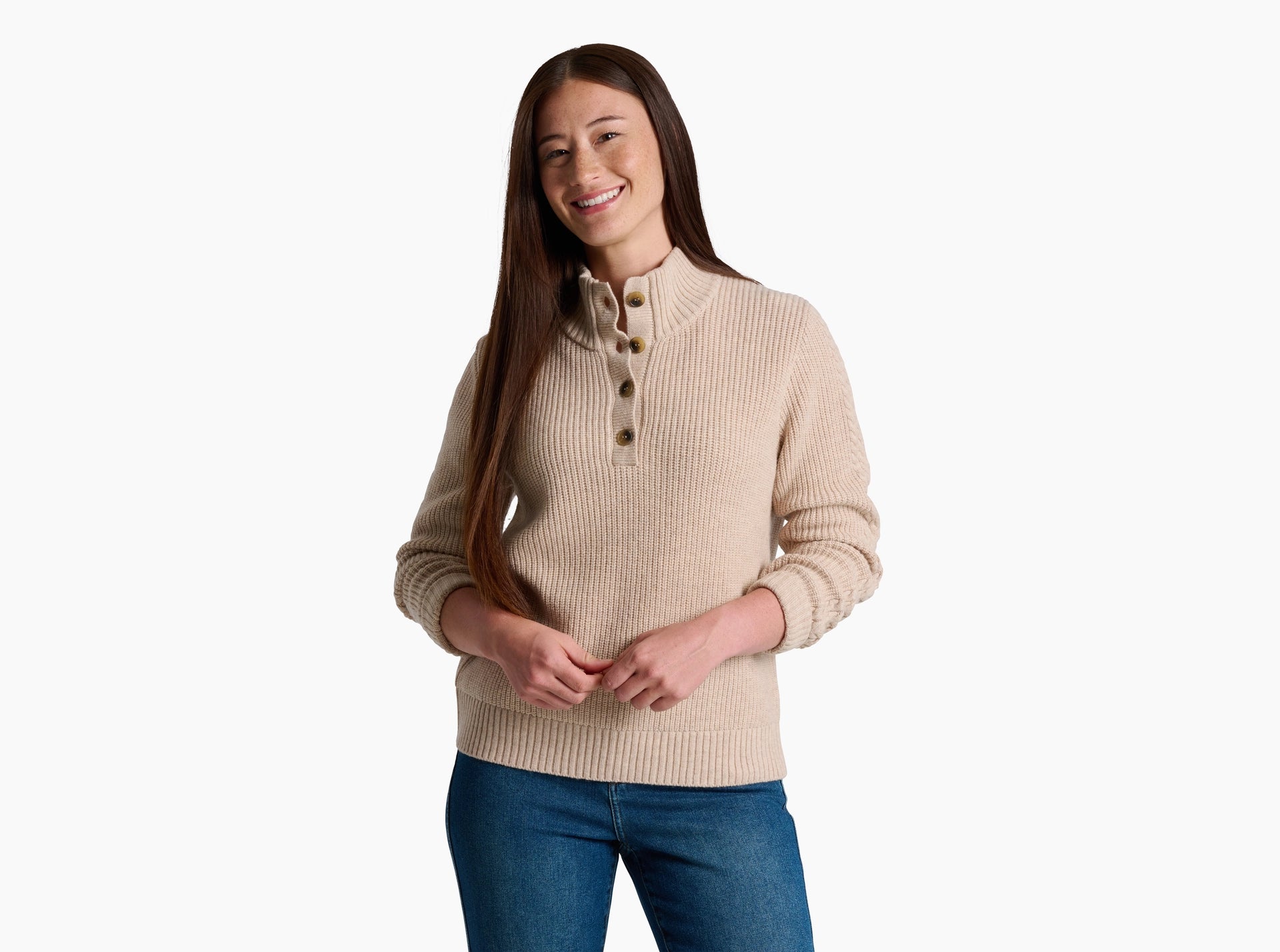 W'S FIRESIDE HENLEY SWEATER