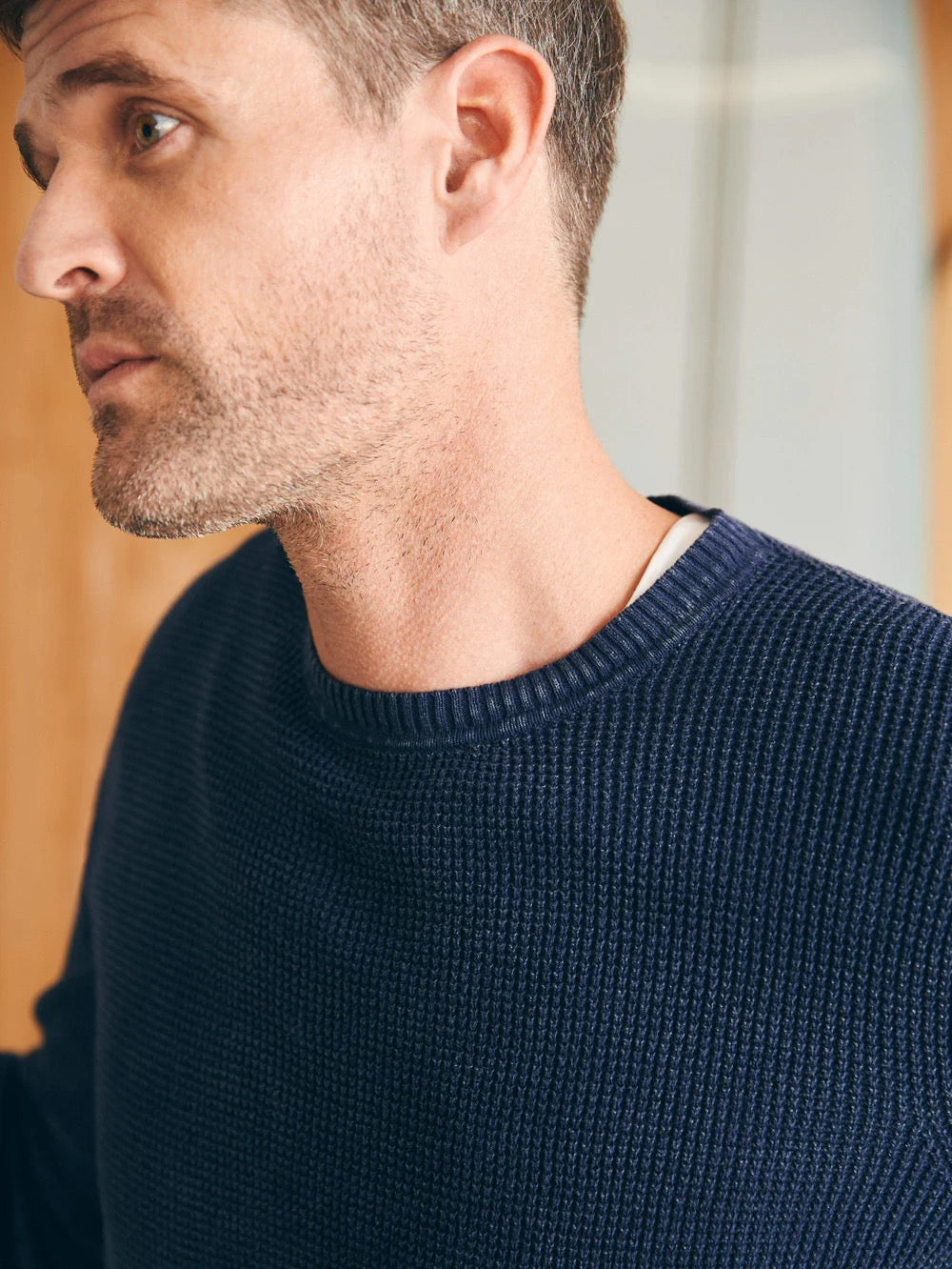 M'S SUNWASHED CREWNECK SWEATER