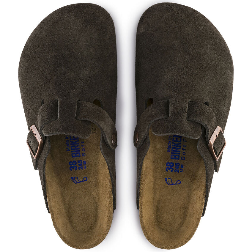 W'S BOSTON SUEDE LEATHER SOFT FOOTBED