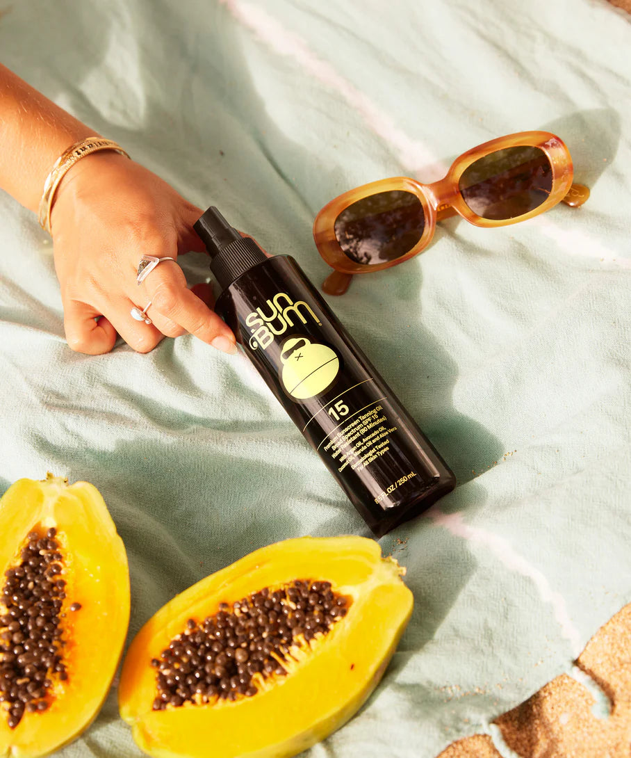 SUN BUM SPF 15 SUNSCREEN TANNING OIL 8.5oz