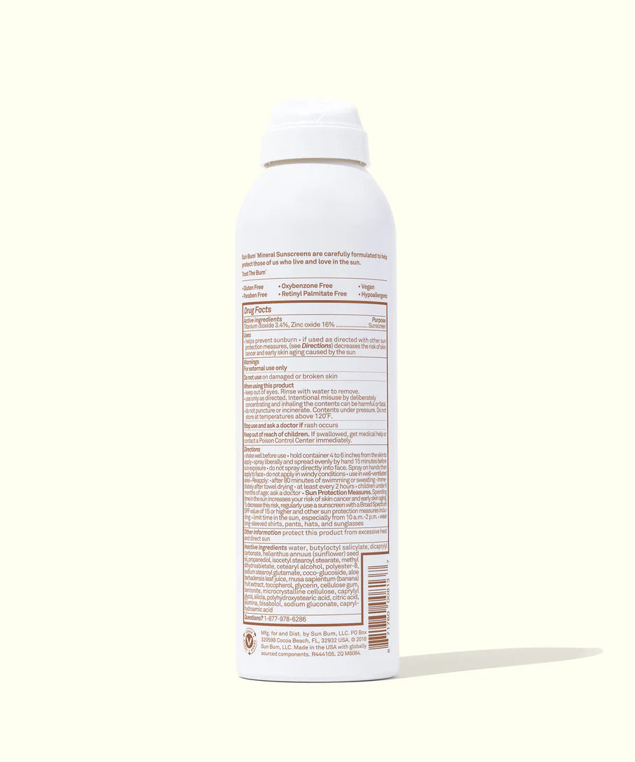 SUN BUM MINERAL SUNSCREEN SPRAY 6oz