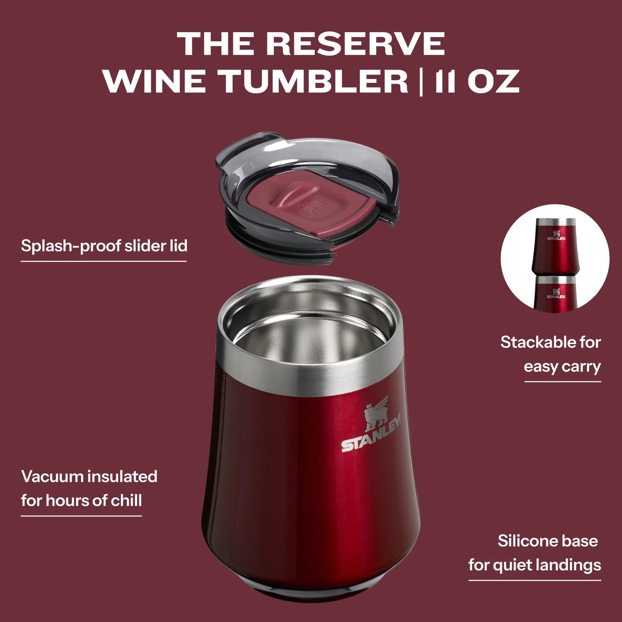 THE RESERVE WINE TUMBLER - 11OZ