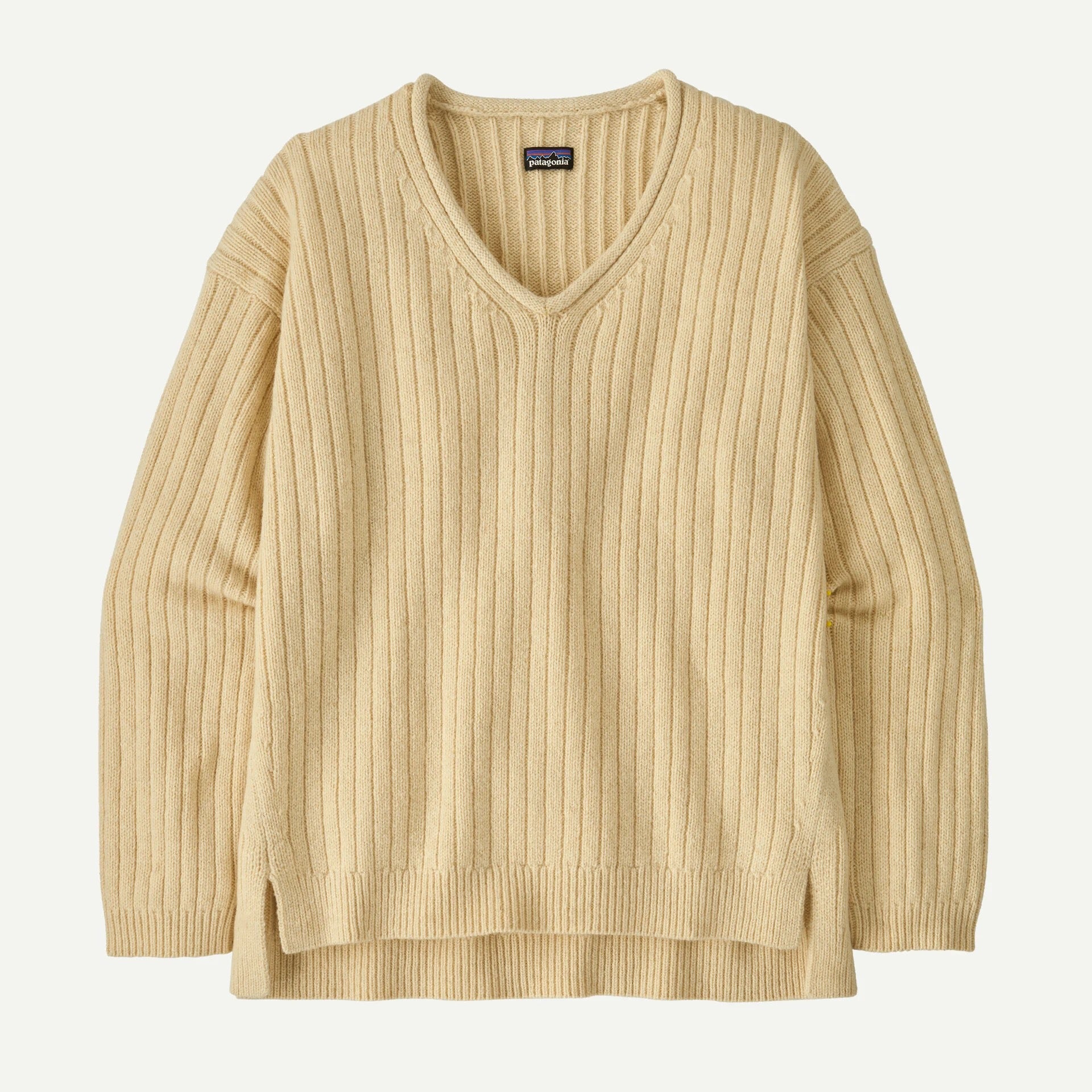 W'S RECYCLED WOOL-BLEND V-NECK SWEATER