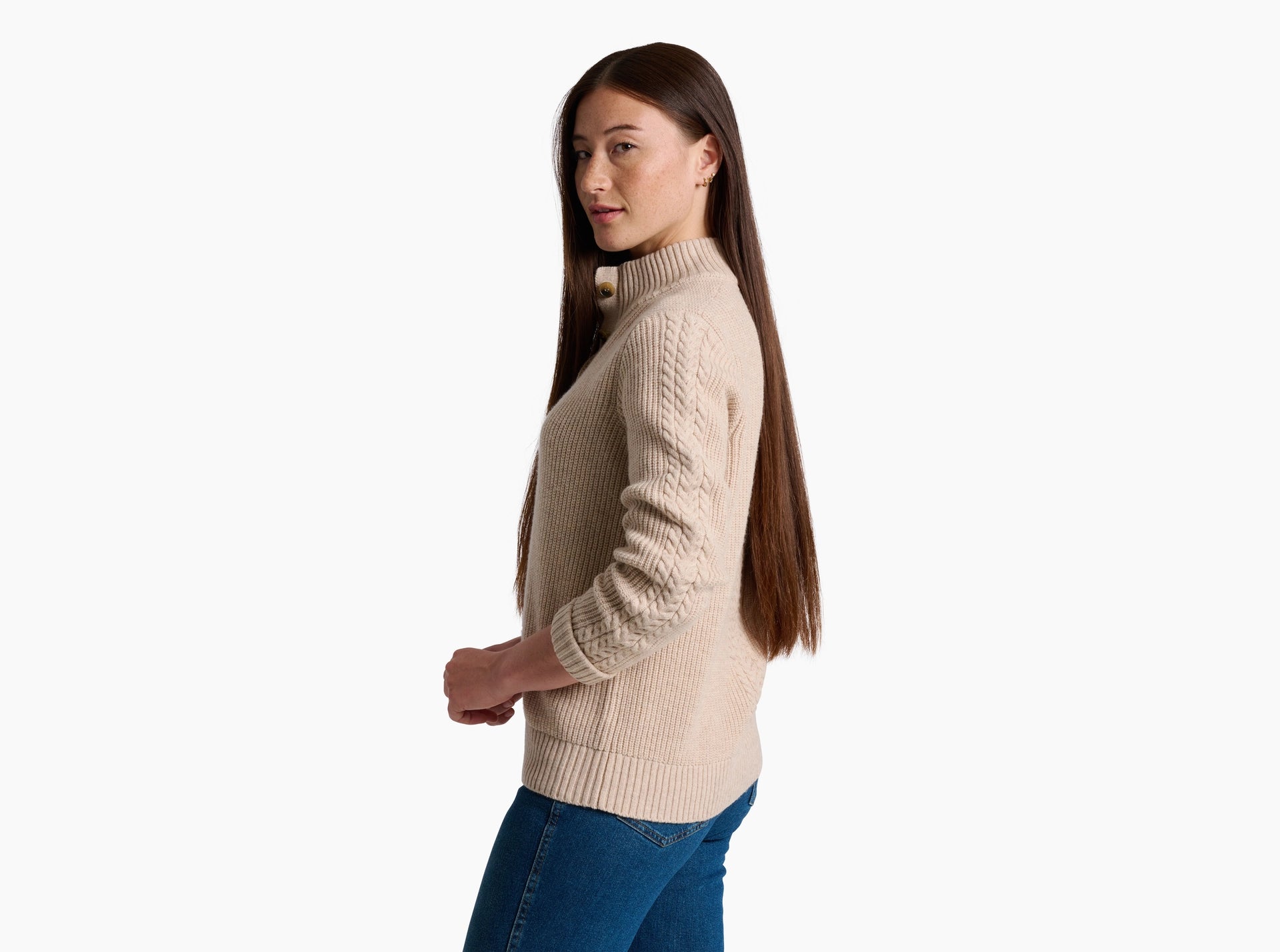 W'S FIRESIDE HENLEY SWEATER
