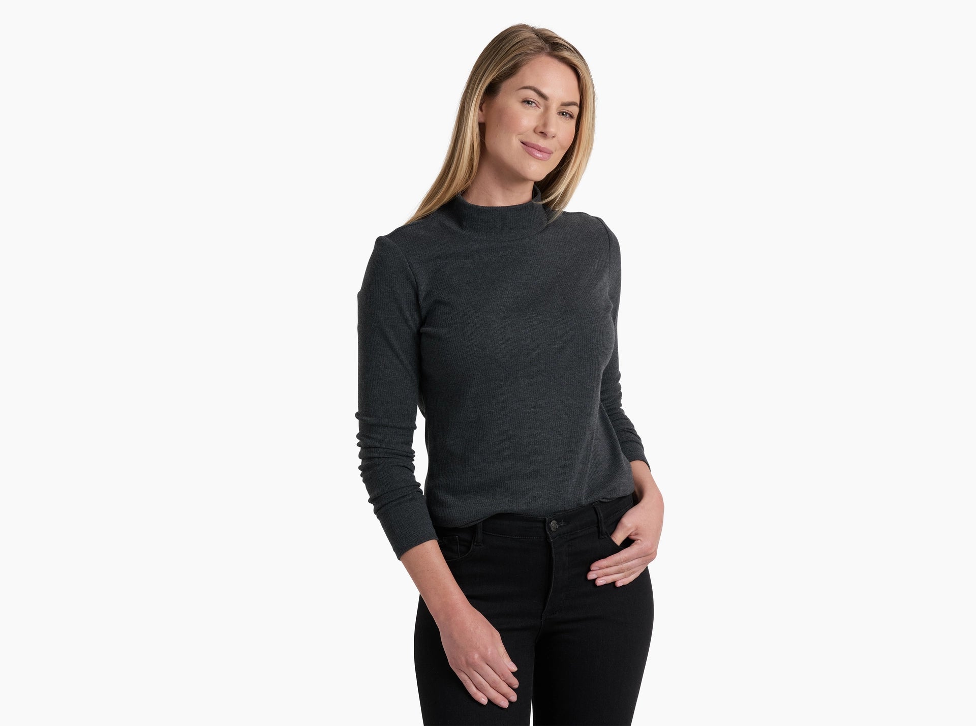 W'S VERONA RIB L/S SHIRT