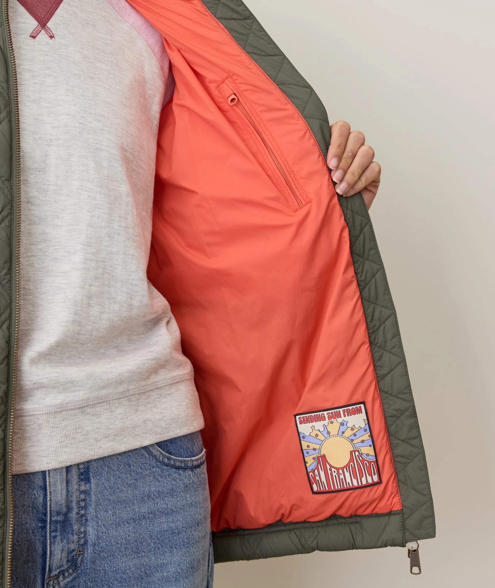 W’S MARINA QUILTED OVERSIZED BOMBER