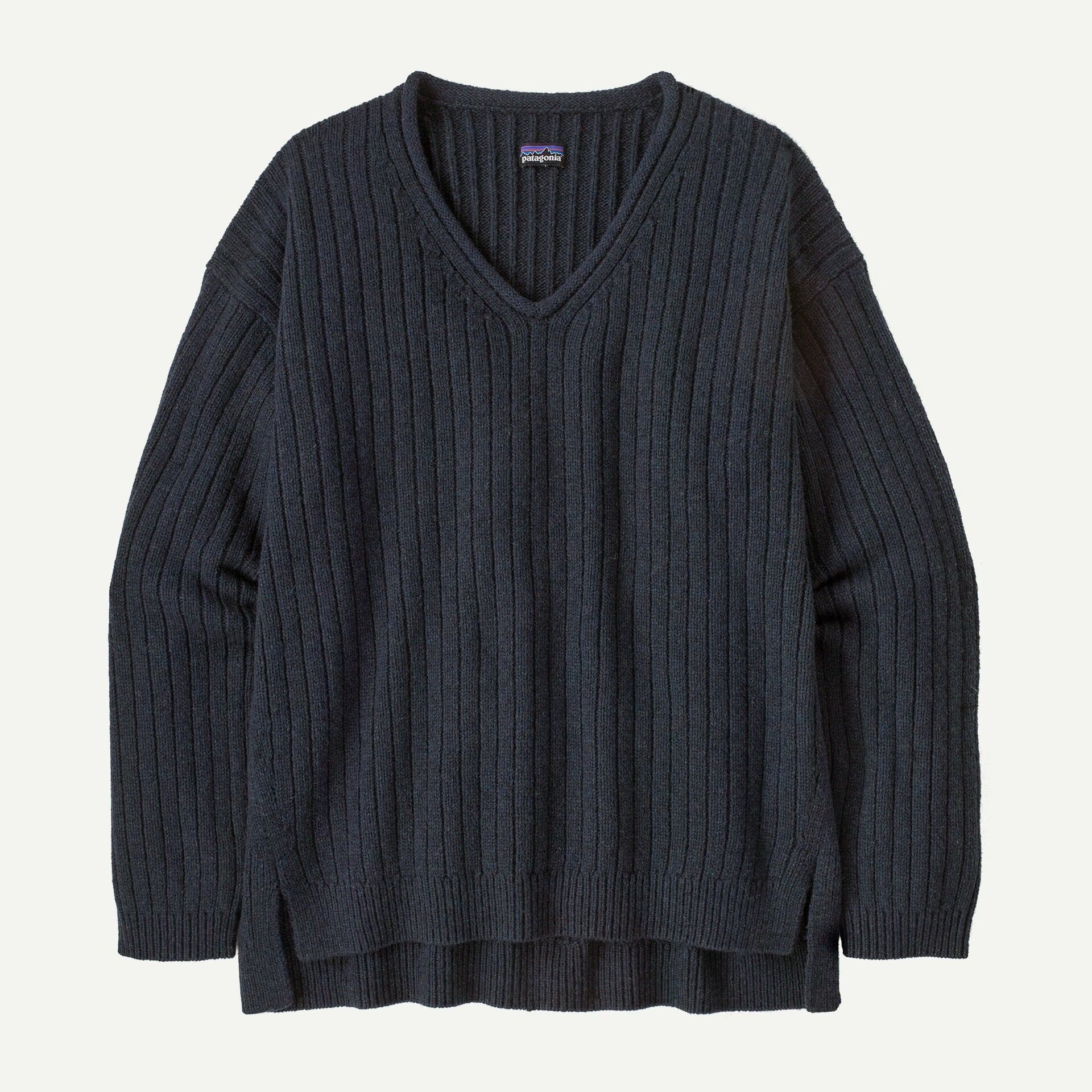 W'S RECYCLED WOOL-BLEND V-NECK SWEATER