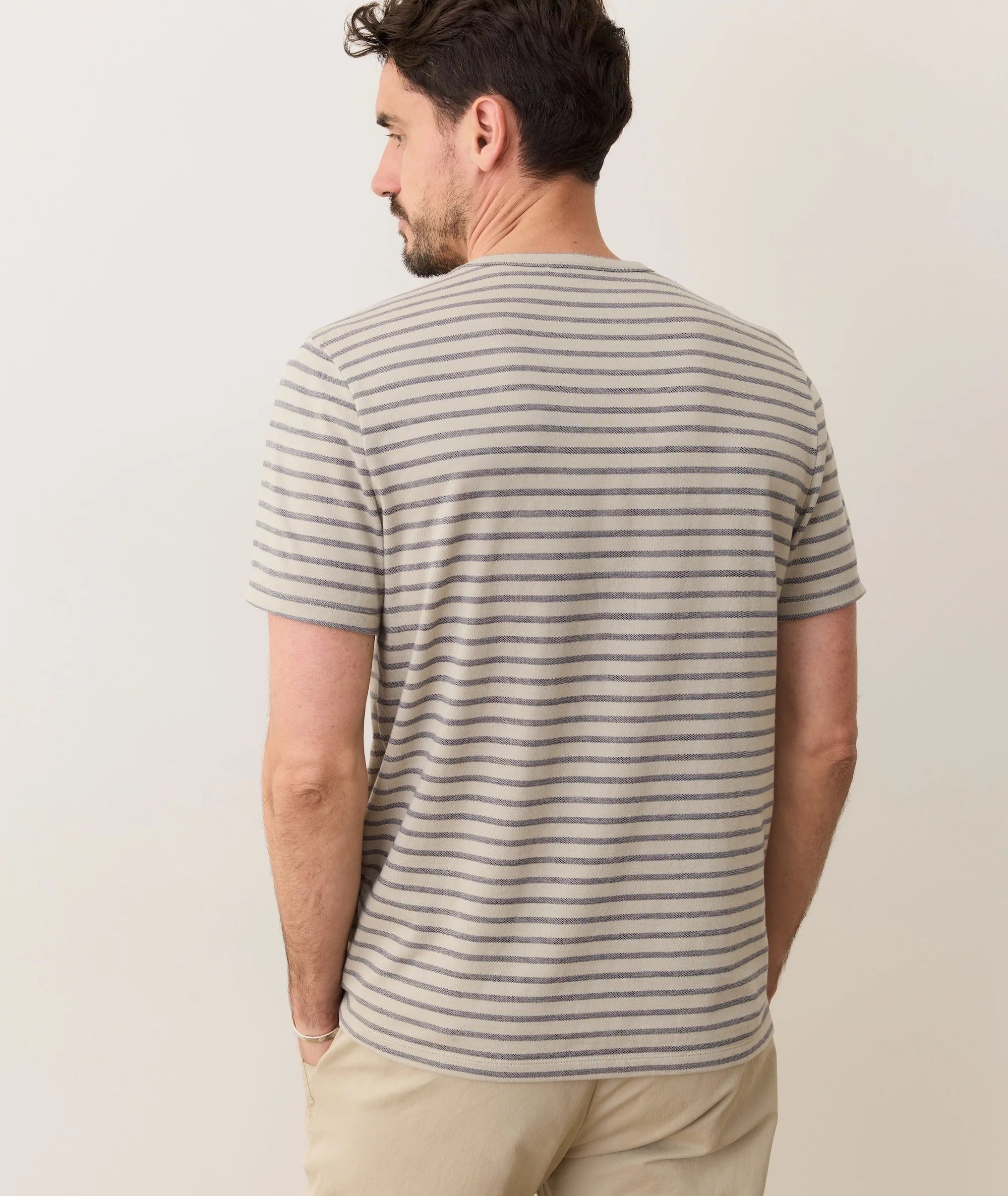 M'S SIGNATURE JACQUARD CREW TEE