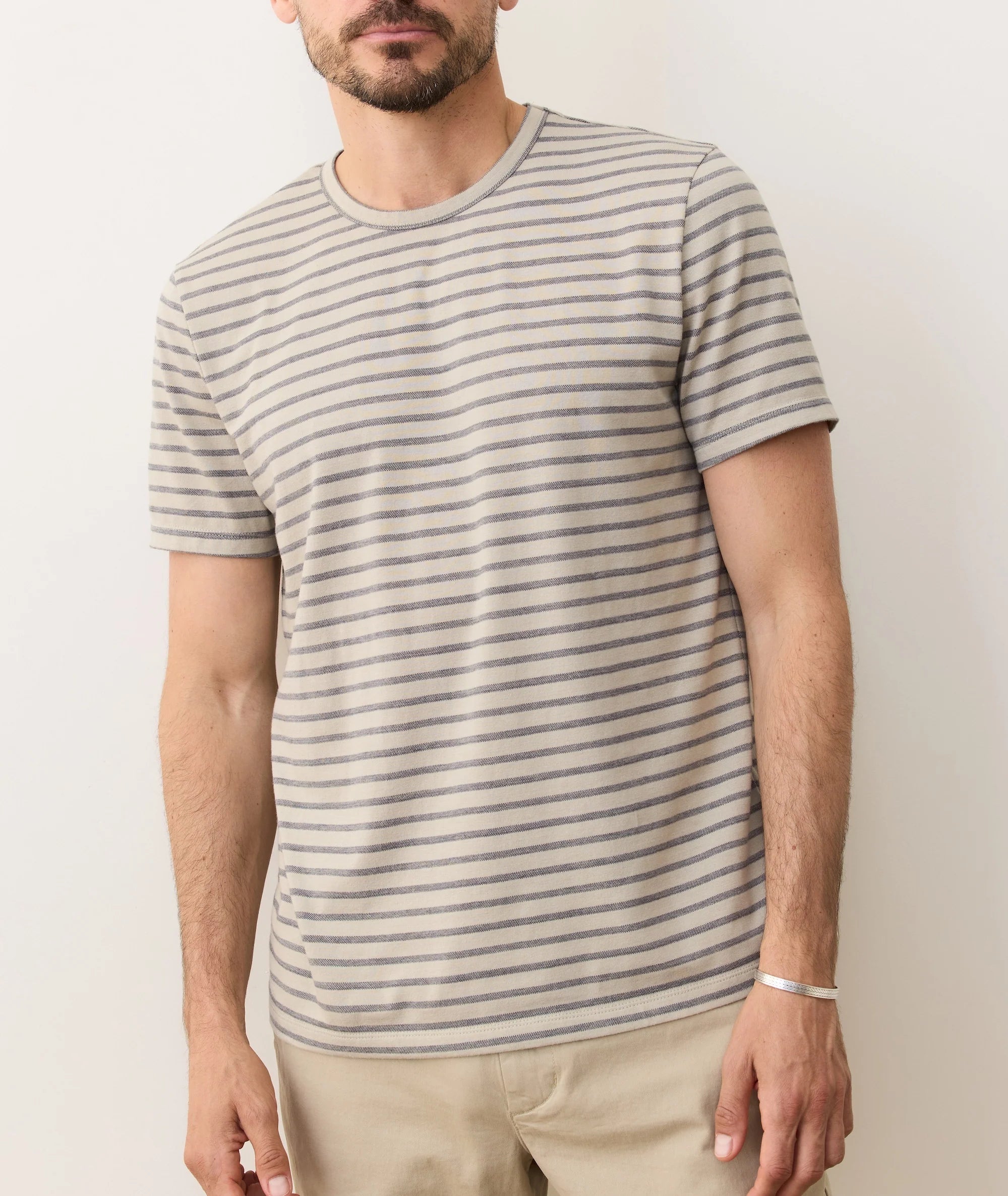 M'S SIGNATURE JACQUARD CREW TEE