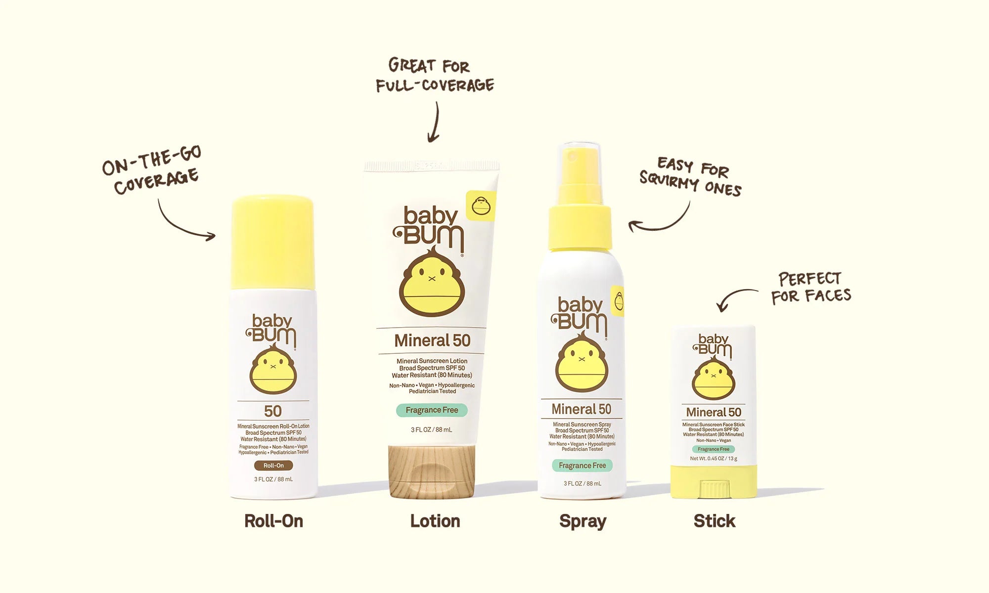 BABY BUM SPF 50 MINERAL SUNSCREEN LOTION 3oz
