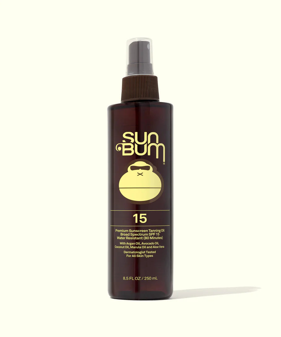 SUN BUM SPF 15 SUNSCREEN TANNING OIL 8.5oz