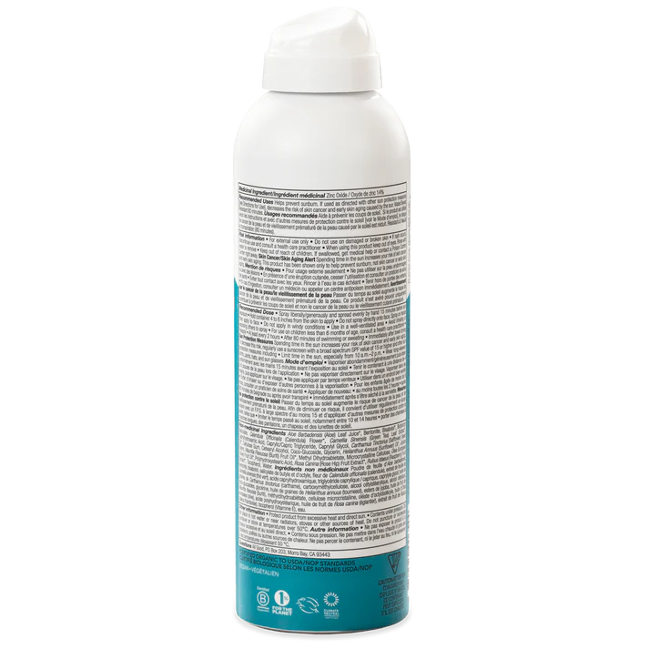 SPF 30 SPORT MINERAL SUNSCREEN SPRAY - 6oz