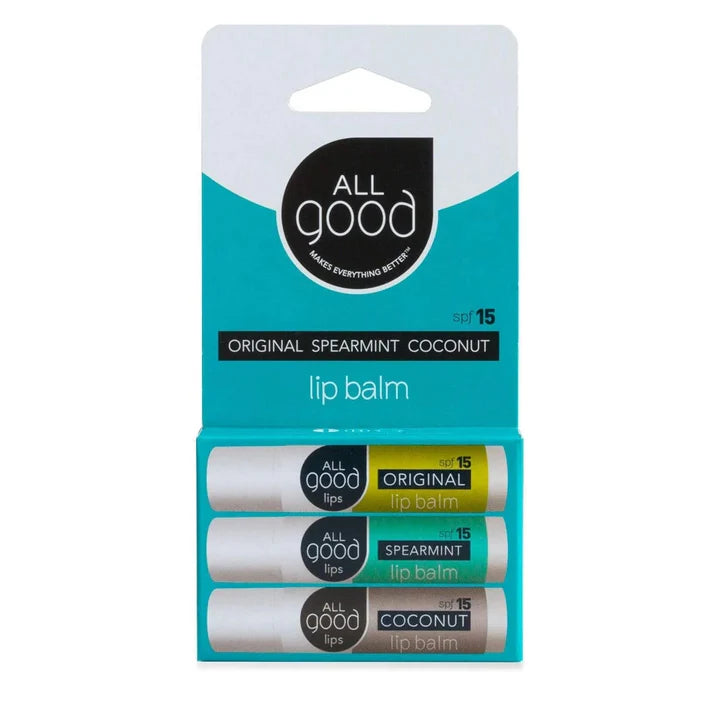 ASSORTED SPF 15 LIP BALMS - 3 PACK