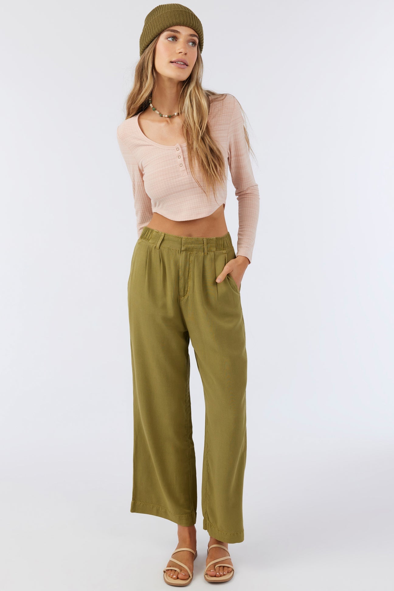 ROWANN LINEN BLEND PANTS