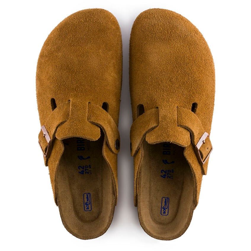W'S BOSTON SUEDE LEATHER SOFT FOOTBED