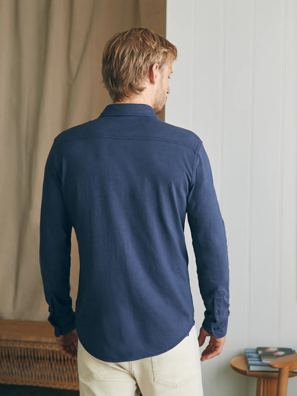 M'S SUNWASHED KNIT SHIRT (DOUBLE POCKET)