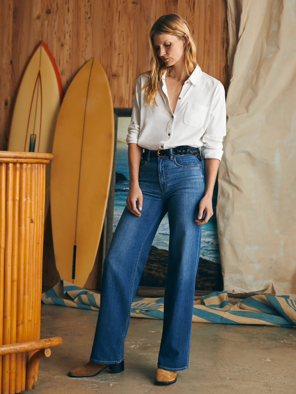 W'S SUNWASHED KNIT SHIRT