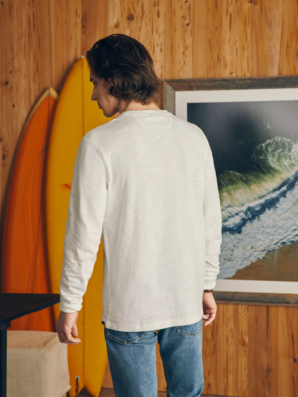 SUNWASHED SLUB HENLEY