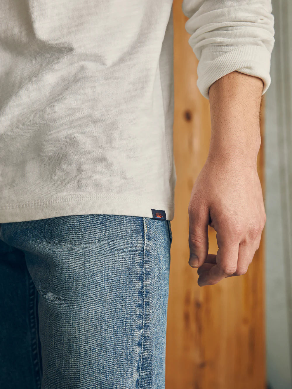 SUNWASHED SLUB HENLEY