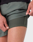 PERFORM LIGHT LINED ELASTIC WAIST 17"
