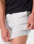 PERFORM LIGHT LINED ELASTIC WAIST 17"