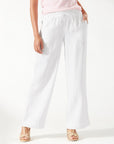 TWO PALMS HIGH-RISE LINEN EASY PANTS