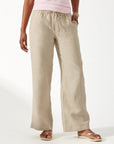 TWO PALMS HIGH-RISE LINEN EASY PANTS