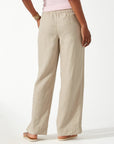 TWO PALMS HIGH-RISE LINEN EASY PANTS