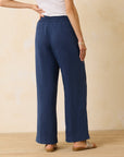 TWO PALMS HIGH-RISE LINEN EASY PANTS