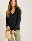 KAUAI JERSEY LS V-NECK T-SHIRT