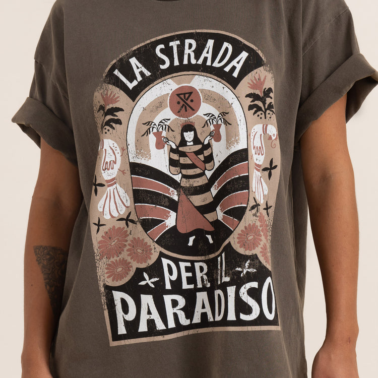 ROAD TO PARADISE OVERSIZED PREMIUM TEE