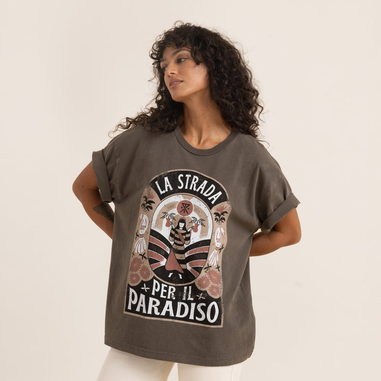 ROAD TO PARADISE OVERSIZED PREMIUM TEE