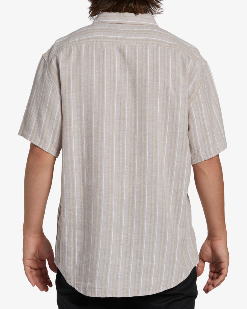 ALL DAY STRIPE SHORT SLEEVE WOVEN