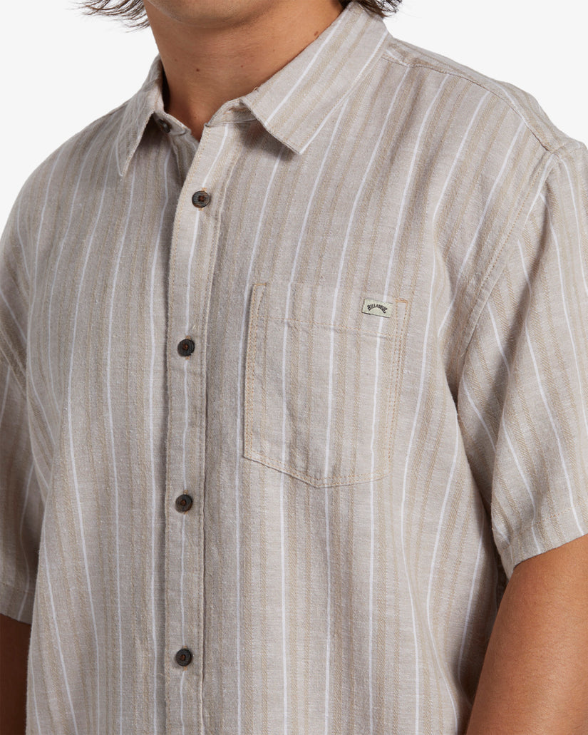ALL DAY STRIPE SHORT SLEEVE WOVEN
