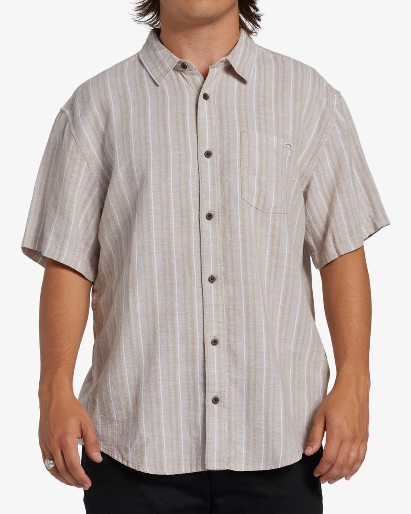 ALL DAY STRIPE SHORT SLEEVE WOVEN