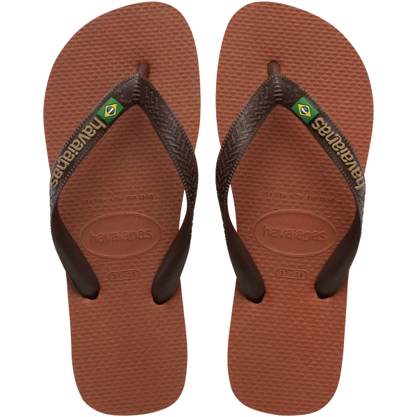 W'S BRAZIL LOGO FLIP FLOPS