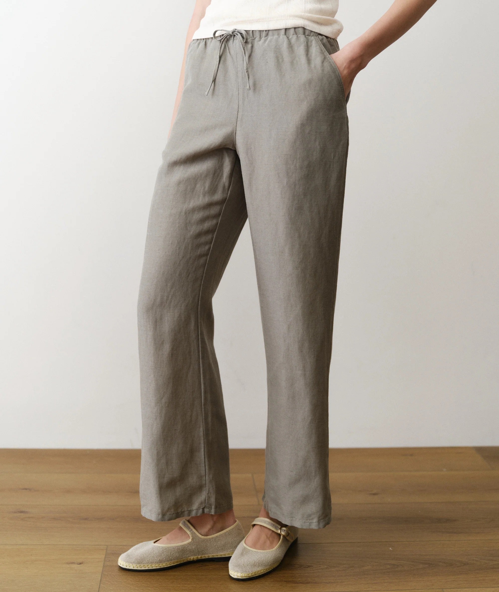 W'S LINEN DRAWSTRING PANT
