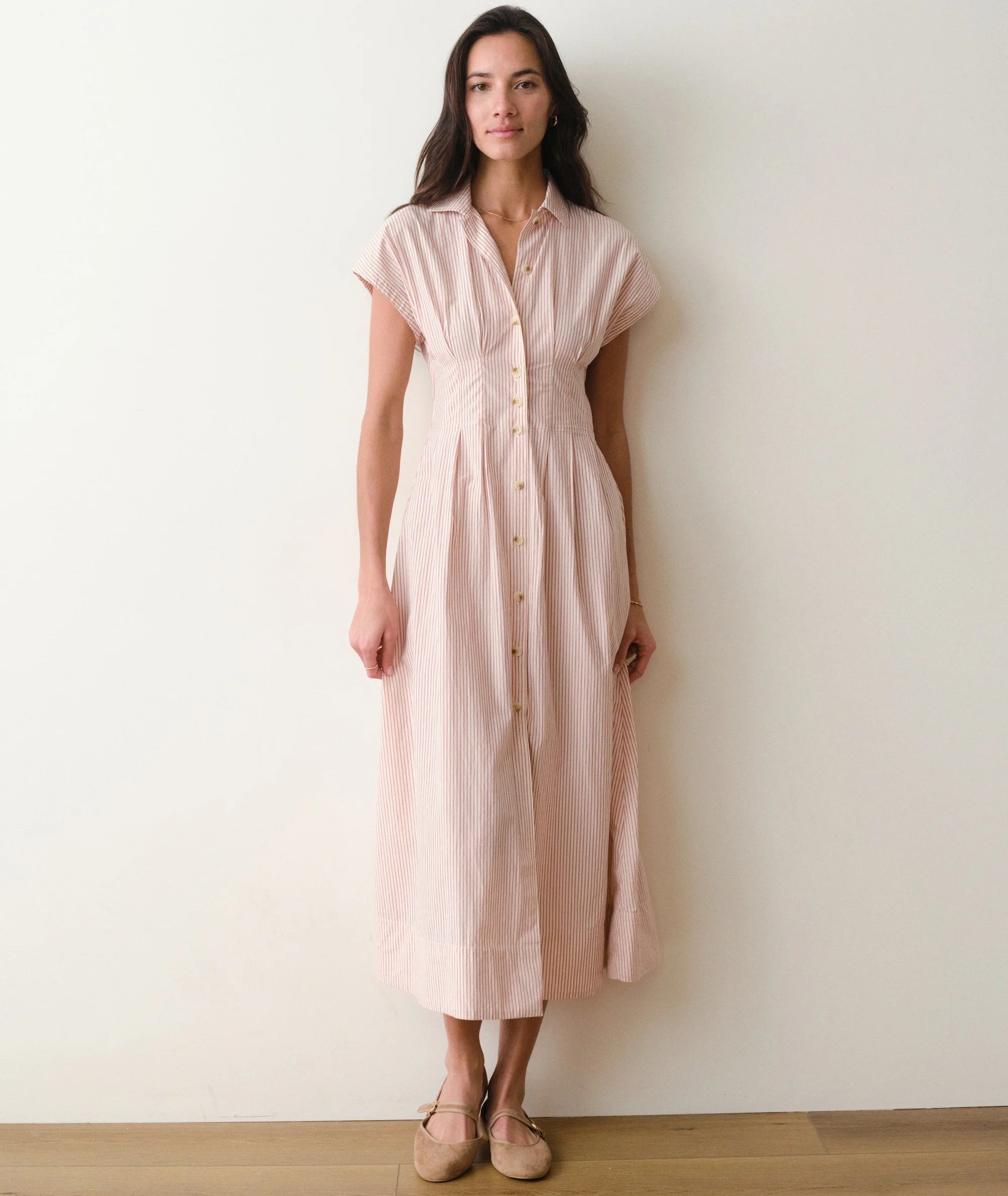 W'S ARDEN MIDI SHIRT DRESS