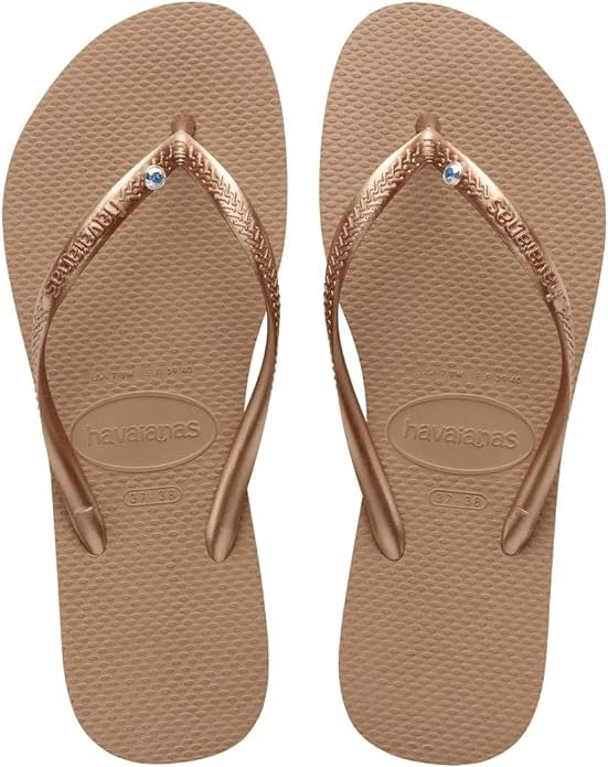 W&#39;S SLIM CRYSTAL FLIP FLOPS